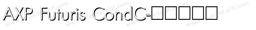 AXP Futuris CondC字体转换